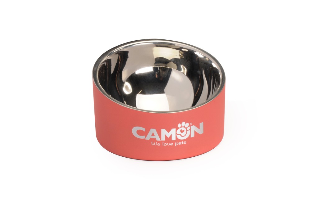 Camon C0416 Ciotola In Acciaio, Doppia Parete, Inclinata, 145x95mm, 530 Ml