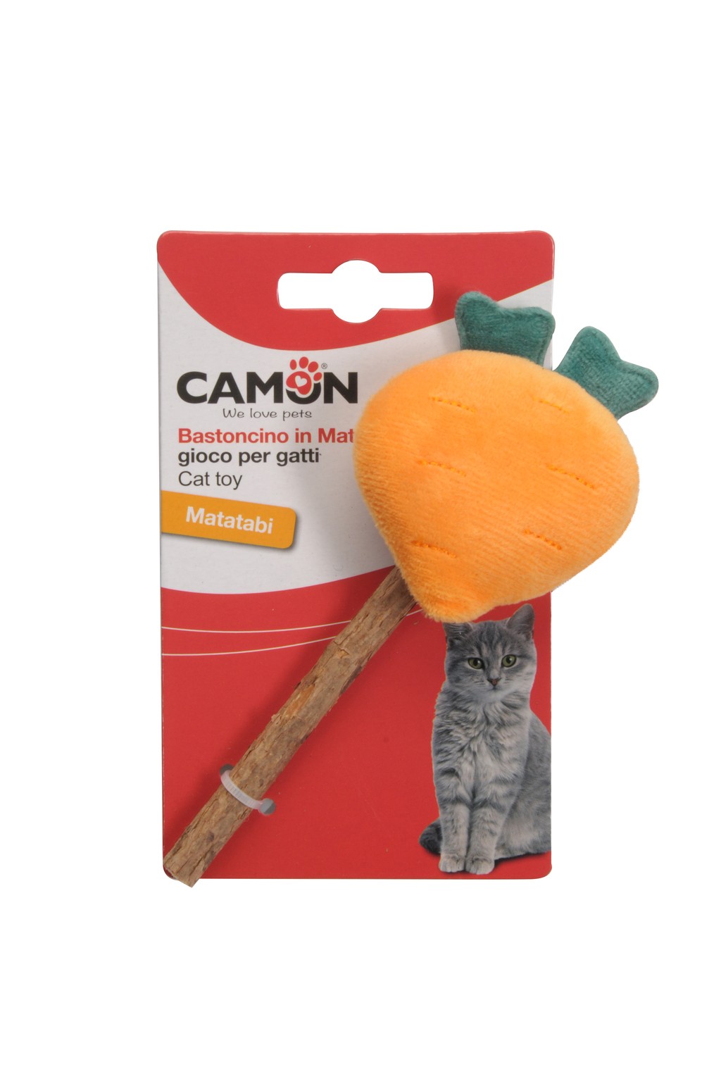 Camon Ag115 Gioco Gatto - Matatabi E Poliestere, 3 Soggetti, Approx.14cm, 6p