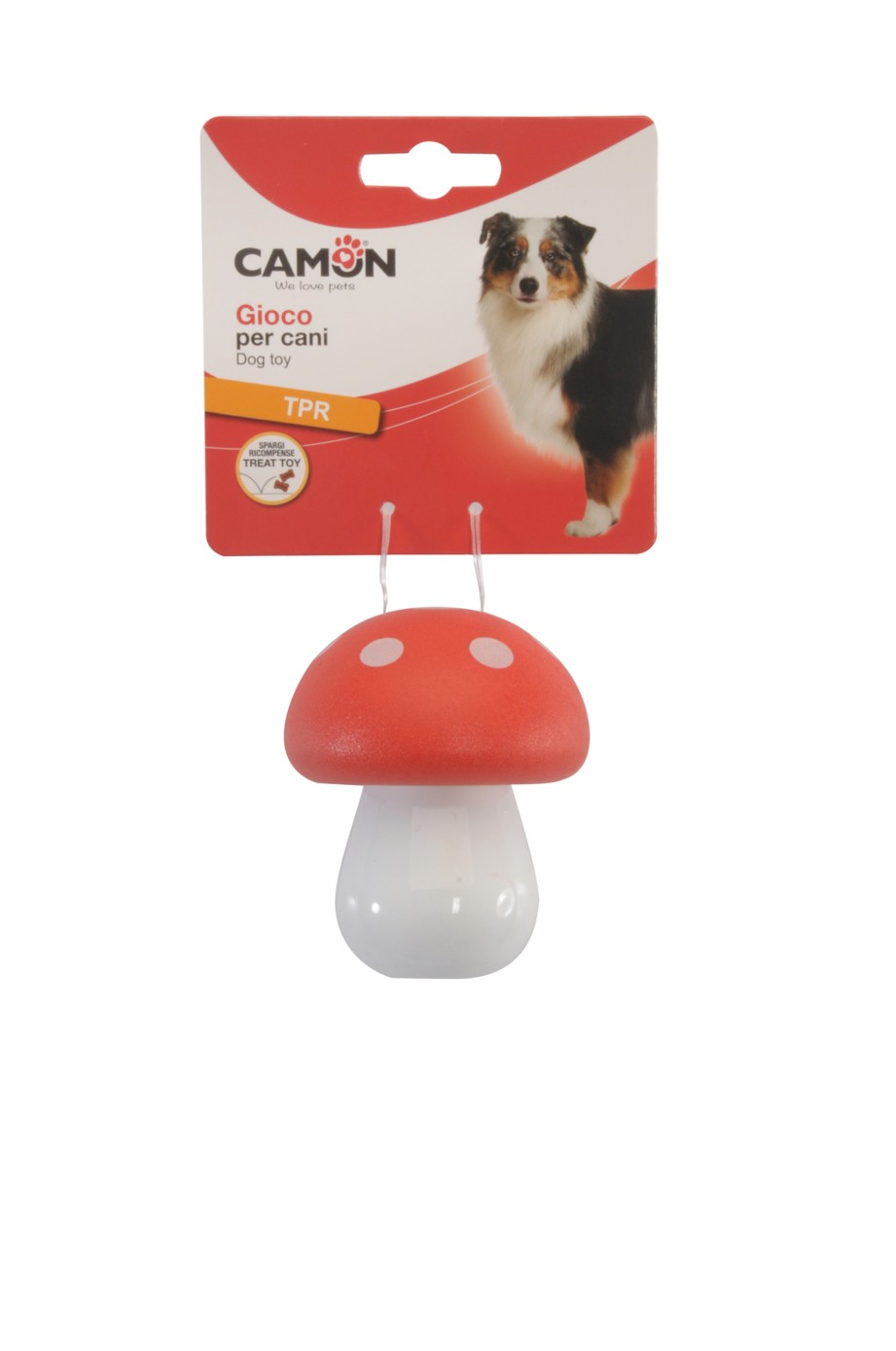 Camon Ad089/b Gioco Cane In Tpr C/spargiricompense, Fungo, Approx. 9cm