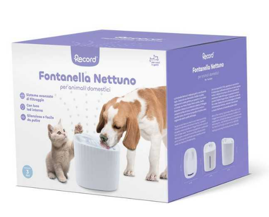 Record Led Fontanella Nettuno Bianco 19,5x19,5x15,2cm