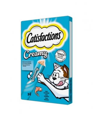 Catisfactions Creamy Salmone 4 X Gr 10