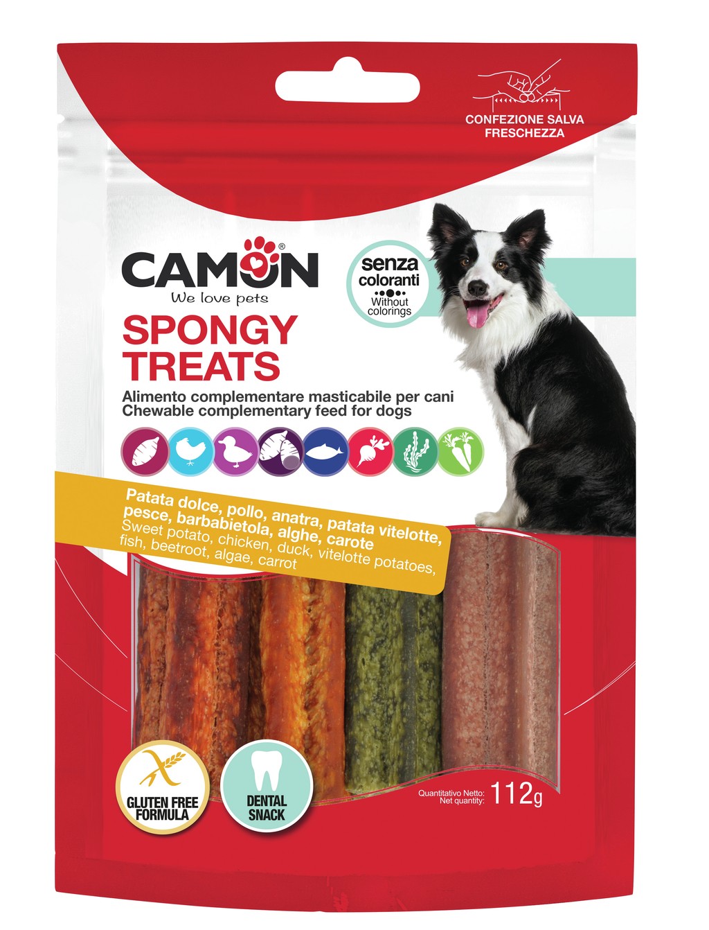 Camon Ae200/b Dental Spongy Sticks Mix - (4 Gusti Busta Da 112g)