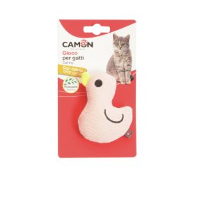 Camon Ag137 Gioco Gatto In Poliestere C/catnip E Frusciante, 2 Soggetti, Papere, Approx. 9cm