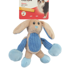Camon Ah4173 Gioco Cane In Poliestere Due Soggetti, Coniglio E Scimmia C/squeaker, Approx. 28cm