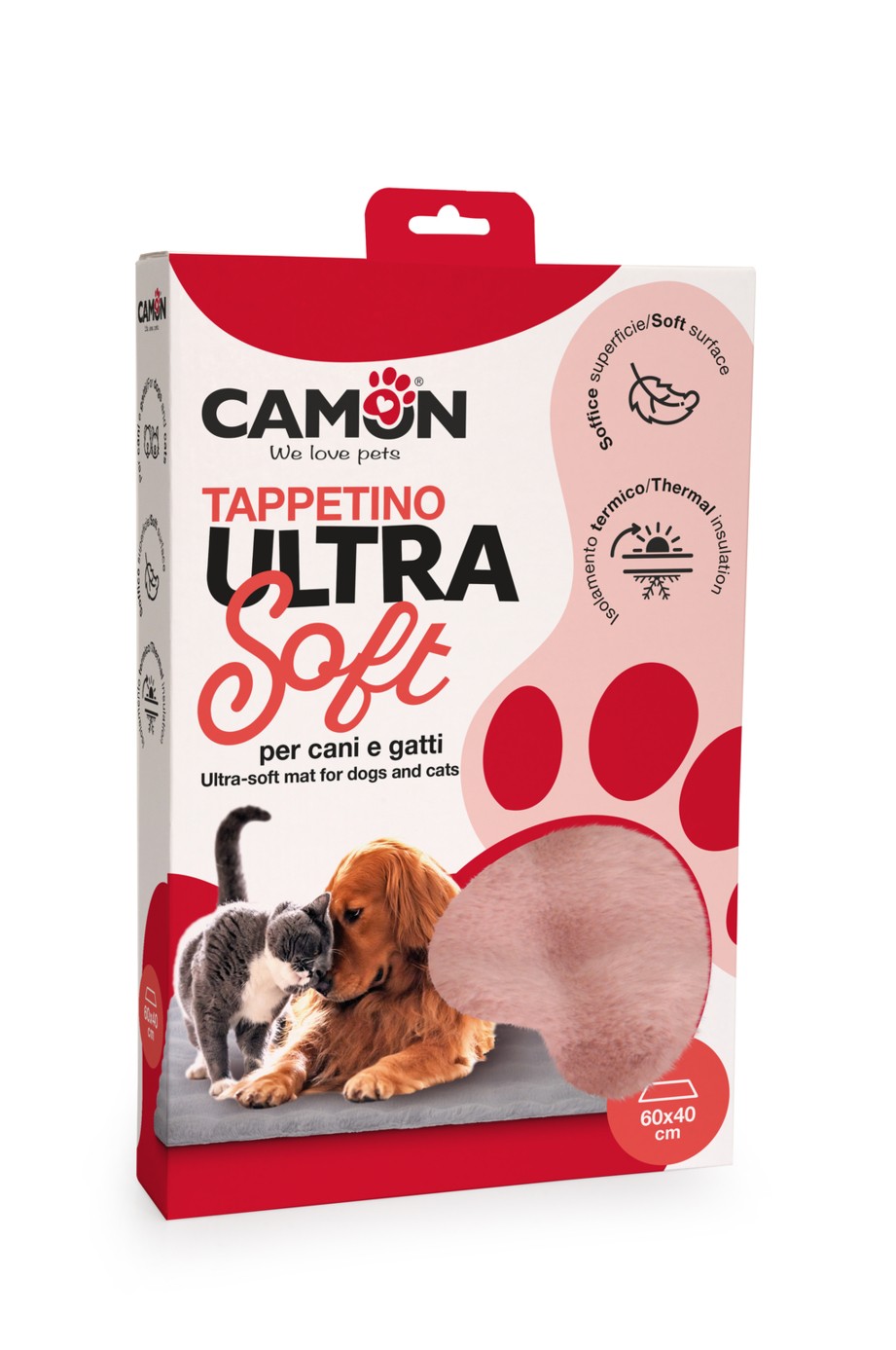 Camon B107/a Tappetino Ultra Soft Rosa 60x40