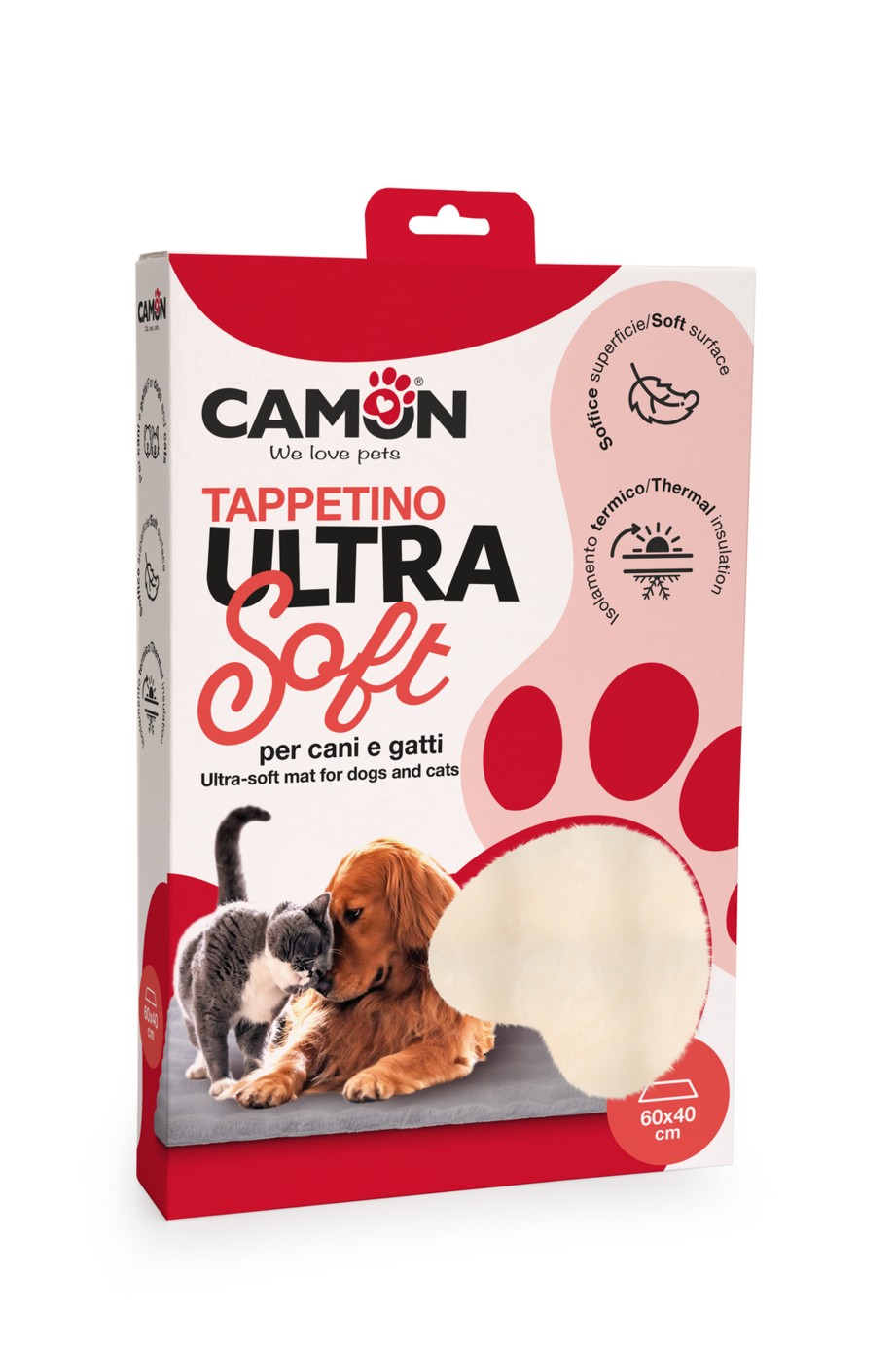 Camon B107/c Tappetino Ultra Soft Bianco 60x40