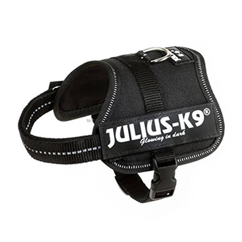 Trixie Tx150001 Julius-k9 Pettorina,baby 2/xs-s:33-45cm,nero - immagine 3