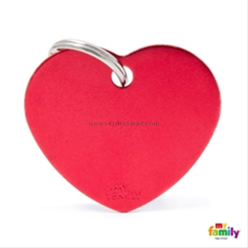 Myfamily Cuore L Alluminio Rosso Basic - immagine 3