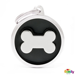 My Family Targhetta Medaglia Black Big Circle Bone - immagine 2