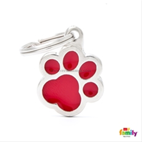 My Family Targhetta Medaglia Red Pawprint - immagine 3