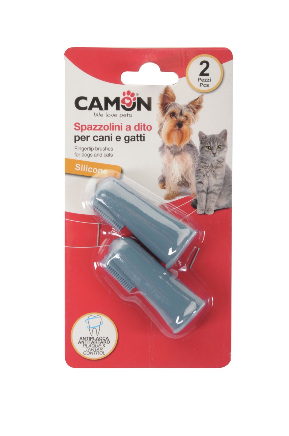 Camon B124 Spazzolini Dito Pz 2