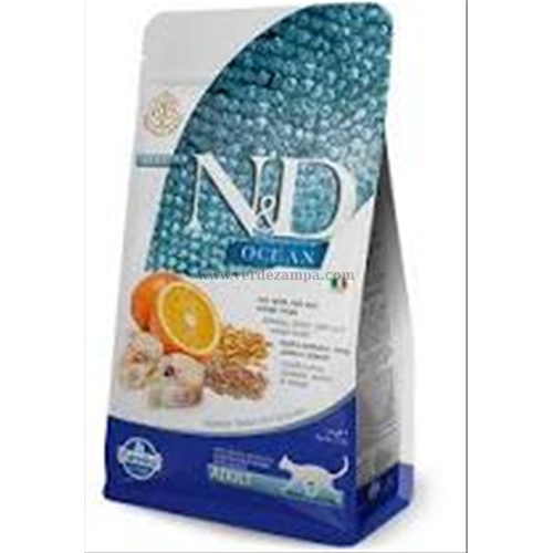 Farmina N&d Cat Secco Ocean Adult Ancestral Merluzzo Arancia Kg 5 - immagine 3