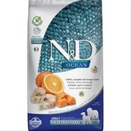 Farmina N&d Dog Secco Puppy Med/maxi Ocean Pumpkin Merluzzo Cantalupo Kg 12 - immagine 3