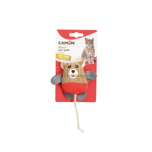 Camon Ag129 Gioco Gatto In Poliestere C/catnip, 3 Soggetti, Topini, Approx. 10cm - immagine 3
