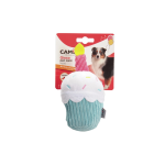 Camon Ah4015 Gioco Cane, Cupcake Happy Birthday In Poliestere C/squeaker - 16 Cm - 3p - immagine 2