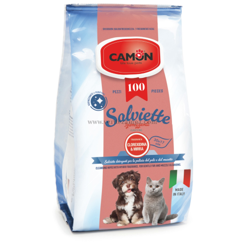 Camon La009 Salviette 100 Pz Mirra Clorexidina - immagine 3