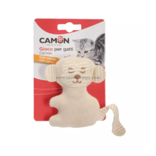 Camon Ag0332 Gioco Gatto (poliestere) Con Catnip, Scimmietta+balena+gatto, 3p - immagine 3