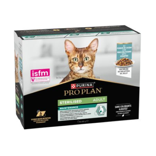 Proplan Cat Umido Busta Multipack Sterilised Pesce Oceano 10x85 Gr - immagine 3