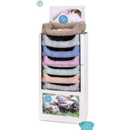 Leopet Cuccia Rodi Tinte Unite Pastello Ass. 43x56 Cm Cusc. Fisso - immagine 3