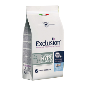 Exclusion Dog Secco Diet Hypoallergenic Hydrolyzed Small Kg 2