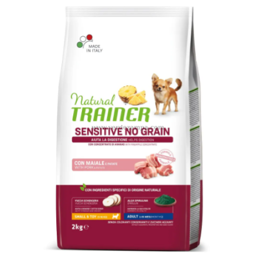 Trainer Sensitive Dog Secco Adult Mini No Grain Maiale - immagine 3