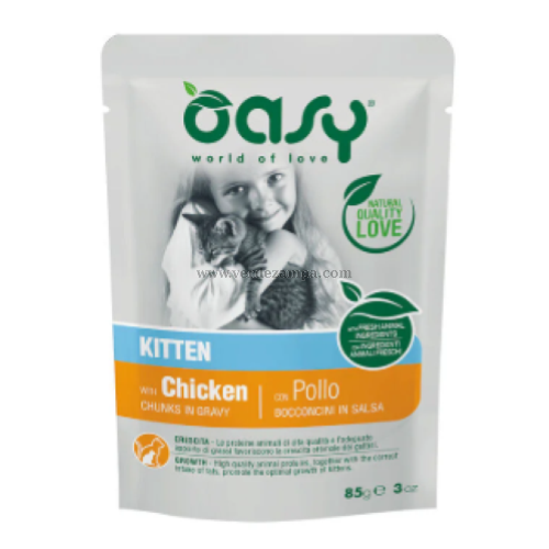 Oasy Cat Busta Kitten Pollo Salsa Gr 85