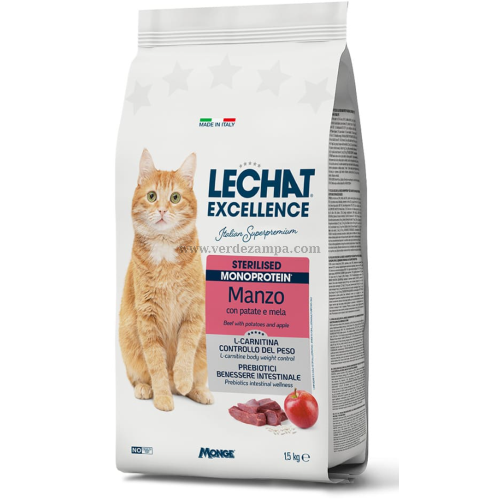 Lechat Cat Secco Excellence Sterilised Manzo Kg 1,5 - immagine 3