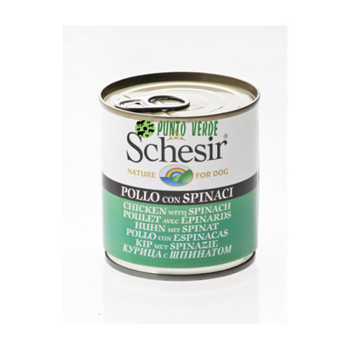 Schesir Dog Umido Lattina Pollo Con Spinaci Gr Gr 285 - immagine 3