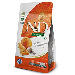 Farmina N&d Cat Secco Ocean Adult Pumpkin Zucca Aringa Arancia - GR 300