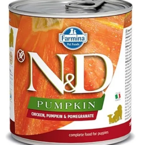 Farmina N&d Dog Umido Lattina Puppy Zucca Gr 140 - MINI 797 PUMPKIN POLLO MELOGRANO