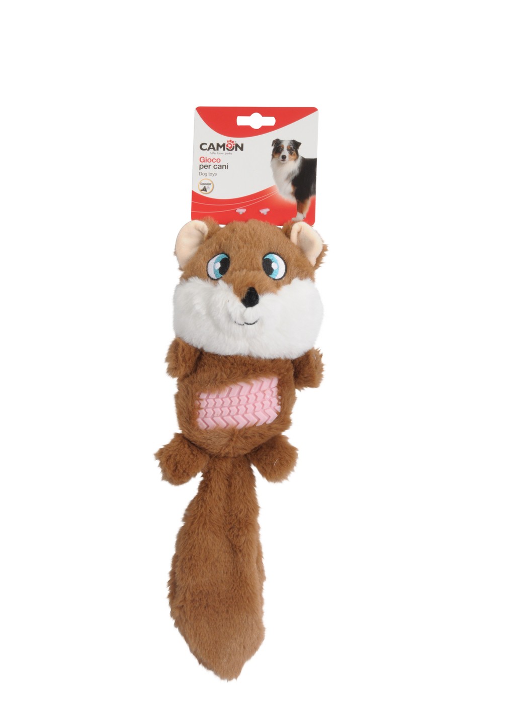 Camon Ah4126 Gioco Cane - Pelouche Assort. "e", 2 Soggetti, C/squeaker-6p