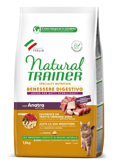 Trainer Natural Cat Sensitive Anatra Kg 1,5