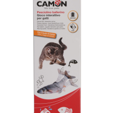 Camon Ag050 Gioco Gatto A Forma Di Pesce, Interattivo, Ricarica Usb