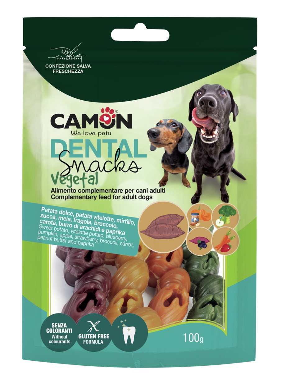 Camon Ae368 Dental Snack Mix Veg Bells - (4gusti; 10 Pz Busta; 100g)