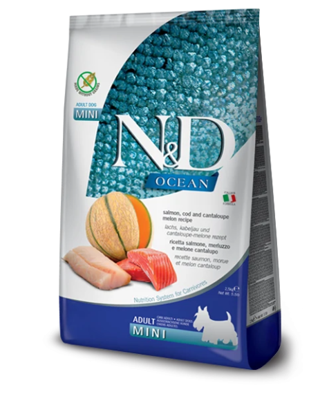 Farmina N&d Dog Secco Puppy Mini Ocean Pumpkin Merluzzo E Cantalupo Kg 7