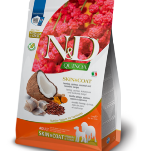 Farmina N&d Dog Secco Adult Med/maxi Skin E Coat Quinoa Aringa Cocco Kg 7