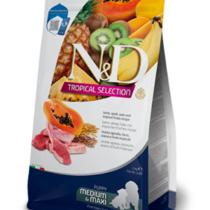 Farmina N&d Dog Secco Tropical Puppy Med/maxi Agnello Kg 10
