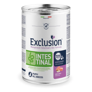 Exclusion Dog Umido Lattina Diet Intestinal Puppy Maiale Gr 400
