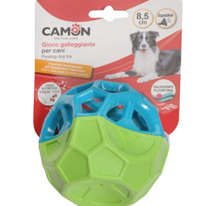 Camon Ad085 Gioco Cane, Palla Cubo Geometrica In Tpr, Galleggiante, C/squeaker, 8,5cm