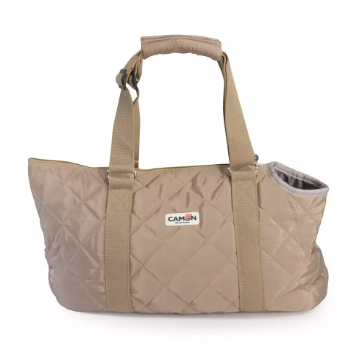 Camon Ca625/d Borsa-trasportino In Poliestere C/maniglie In Cotone - Colore Beige - 45x22x26cm
