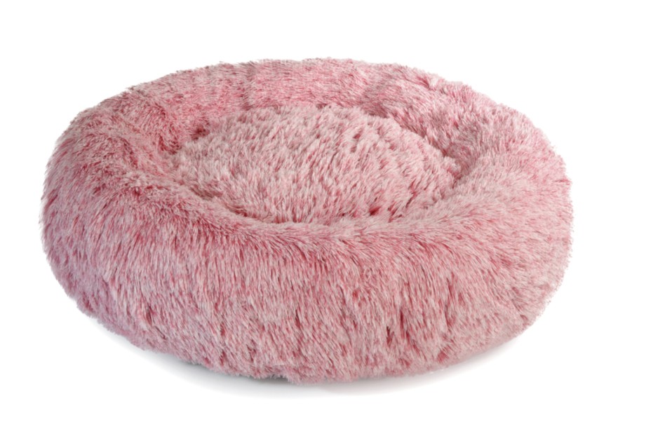 Camon Cc0143 Cuccia Ciambella, Colore Rosso Striato, Diam. 80cm