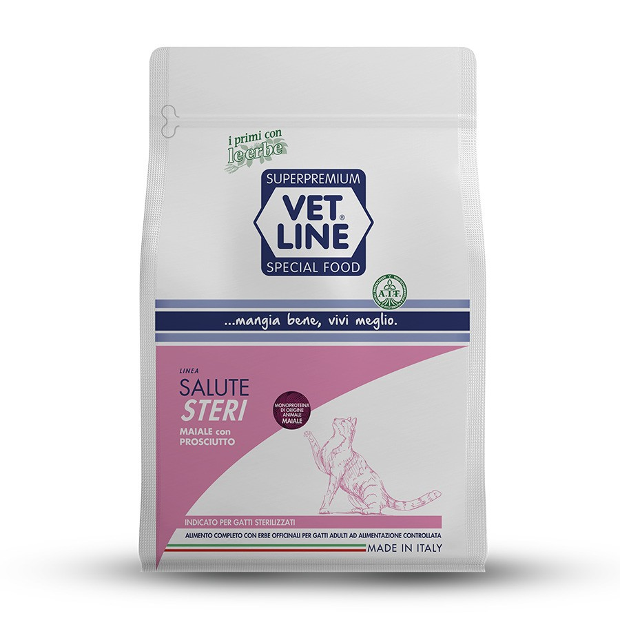 Vet Line Cat Secco Prevenzione Gattini Maiale