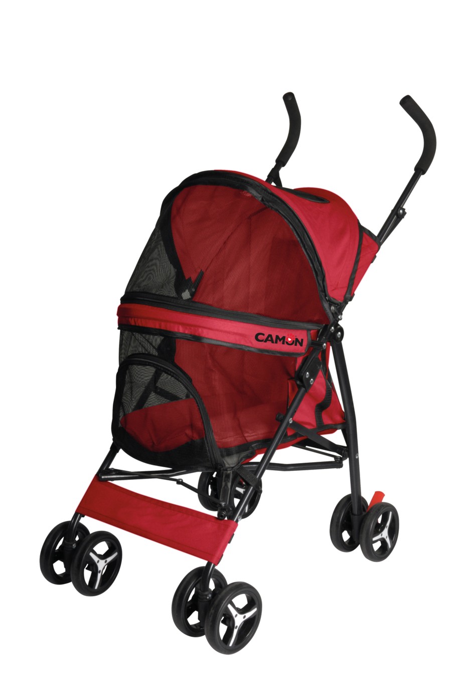 Camon Passeggino 4 Ruote, Colore Rosso, Cabina 44x30 Cm