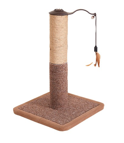 Camon Ac110 Tiragraffi, In Moquette, Base Quadrata, A Colonna Con Gioco, 30 X 30 X 45(h) Cm
