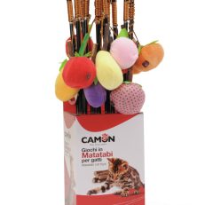 Camon Ag0378 Gioco Gatto Cannetta In Plastica, Con Giochi In  Poliestere E Matatabi , Approx. 42,5cm