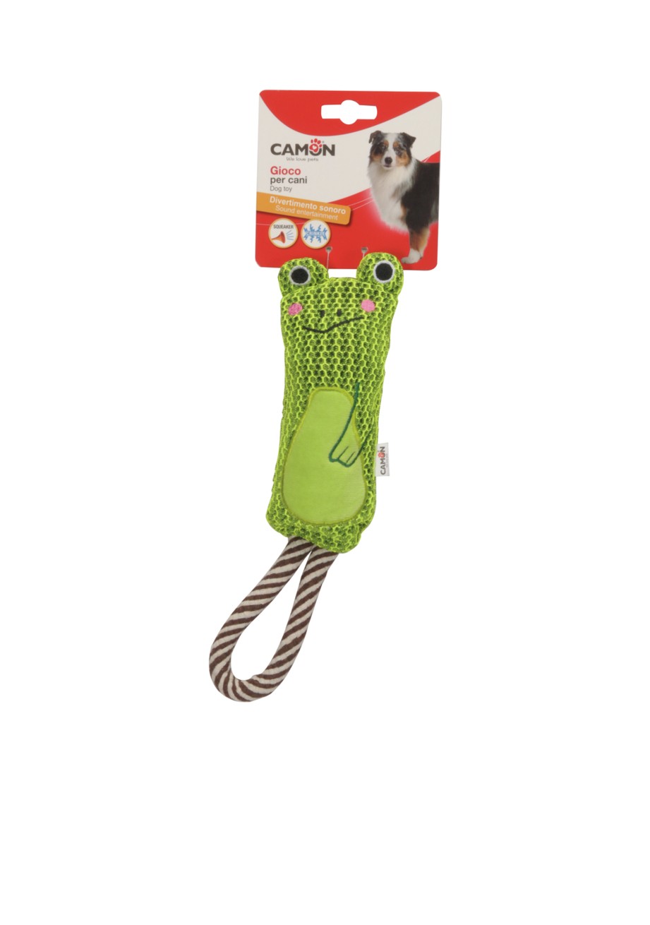 Camon Ah4202 Gioco Cane In Poliestere C/squeaker, Corda E Crinkle, 6 Soggetti, Approx. 30cm