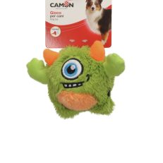Camon Ah4205 Gioco Cane In Poliestere C/squeaker, Monster Size M Verde, Diam. 12cm