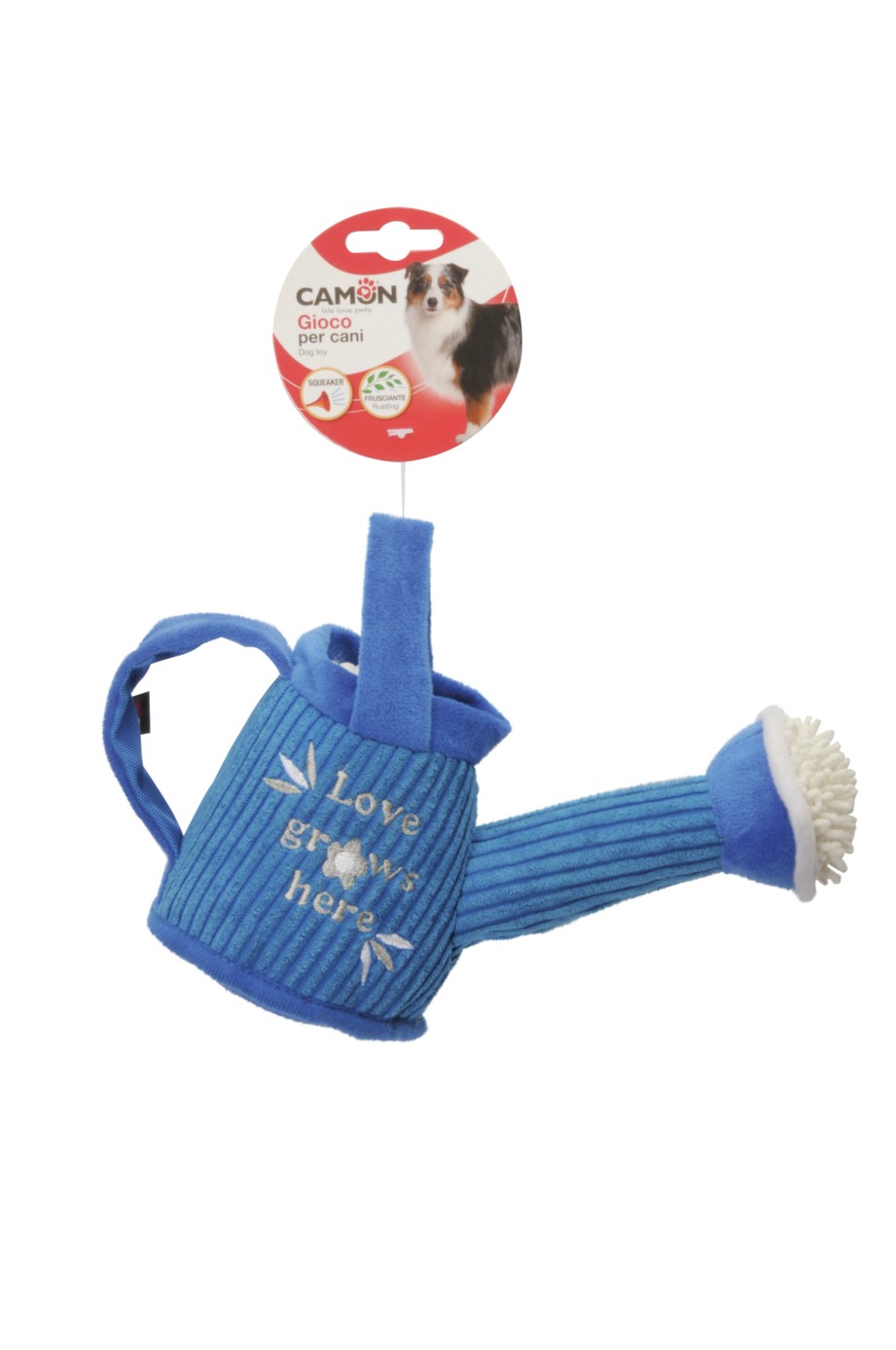 Camon Ah4215 Gioco Cane In Poliestere C/squeaker E Frusciante, Innaffiatoio, Approx 25cm