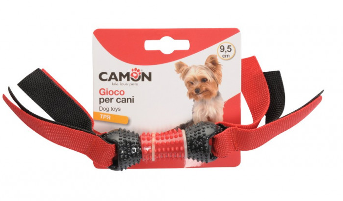Camon Ad0394 Gioc.cane Ossicino In Tpr C/nastro Approx.27cm -