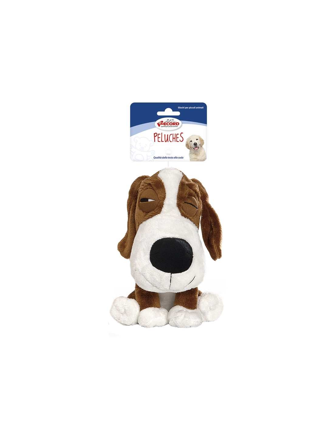 Record - Peluche Lazy Dog, 20 Cm, 3 Colori Colori Assortiti 20 Cm 48,5 G